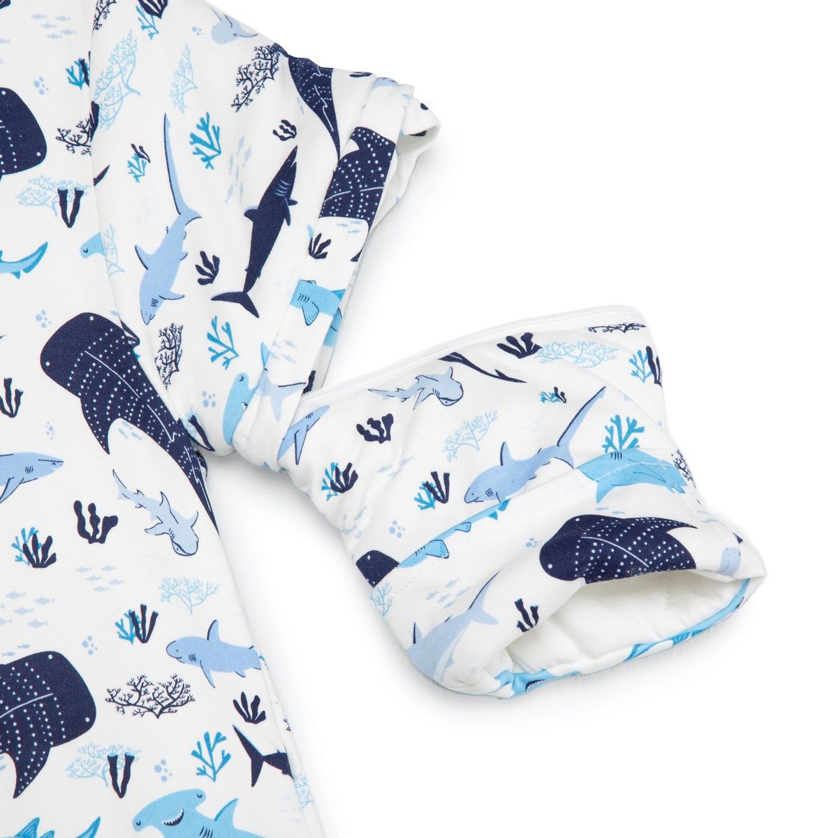 TU SAQUITO - Saco de dormir bebé  TOG 2.5 gota mangas – Oceano - Saquito de dormir seguro y cómodo