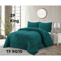 Cobertor texturizado linea con chiporro 230x250 + funda de almohada