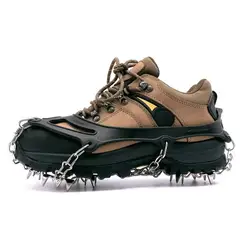 GENERICO - Crampones de acero para nieve negro