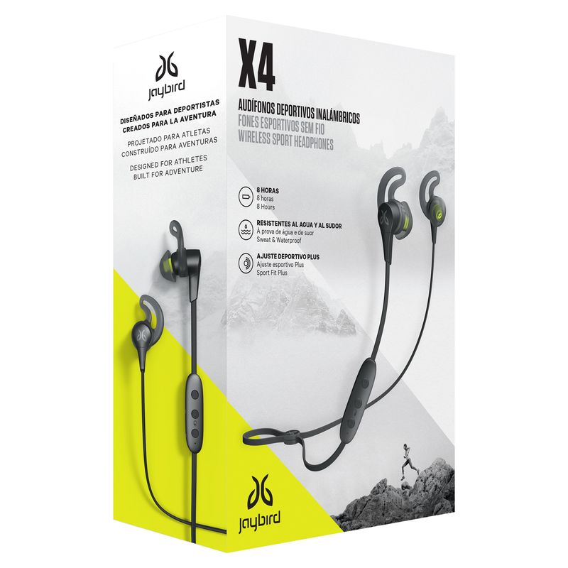 LOGITECH - 985-000810 JAYBIRD X4 BLACK METALLIC