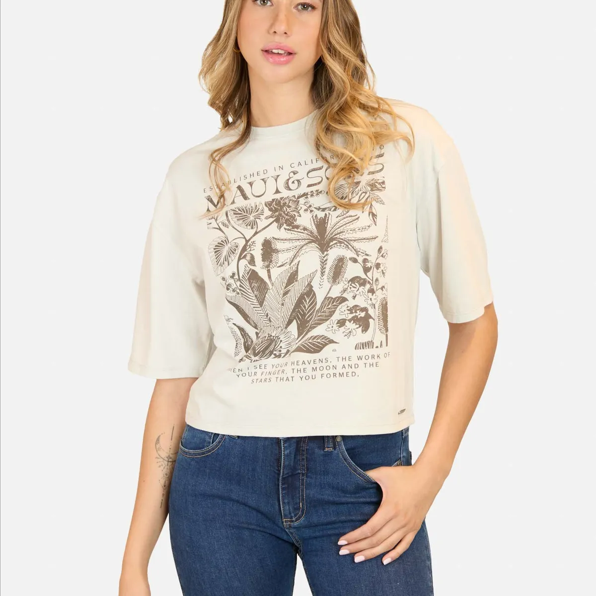 MAUI AND SONS - Polera MC Kai Blanco Mujer Maui And Sons - Blanco