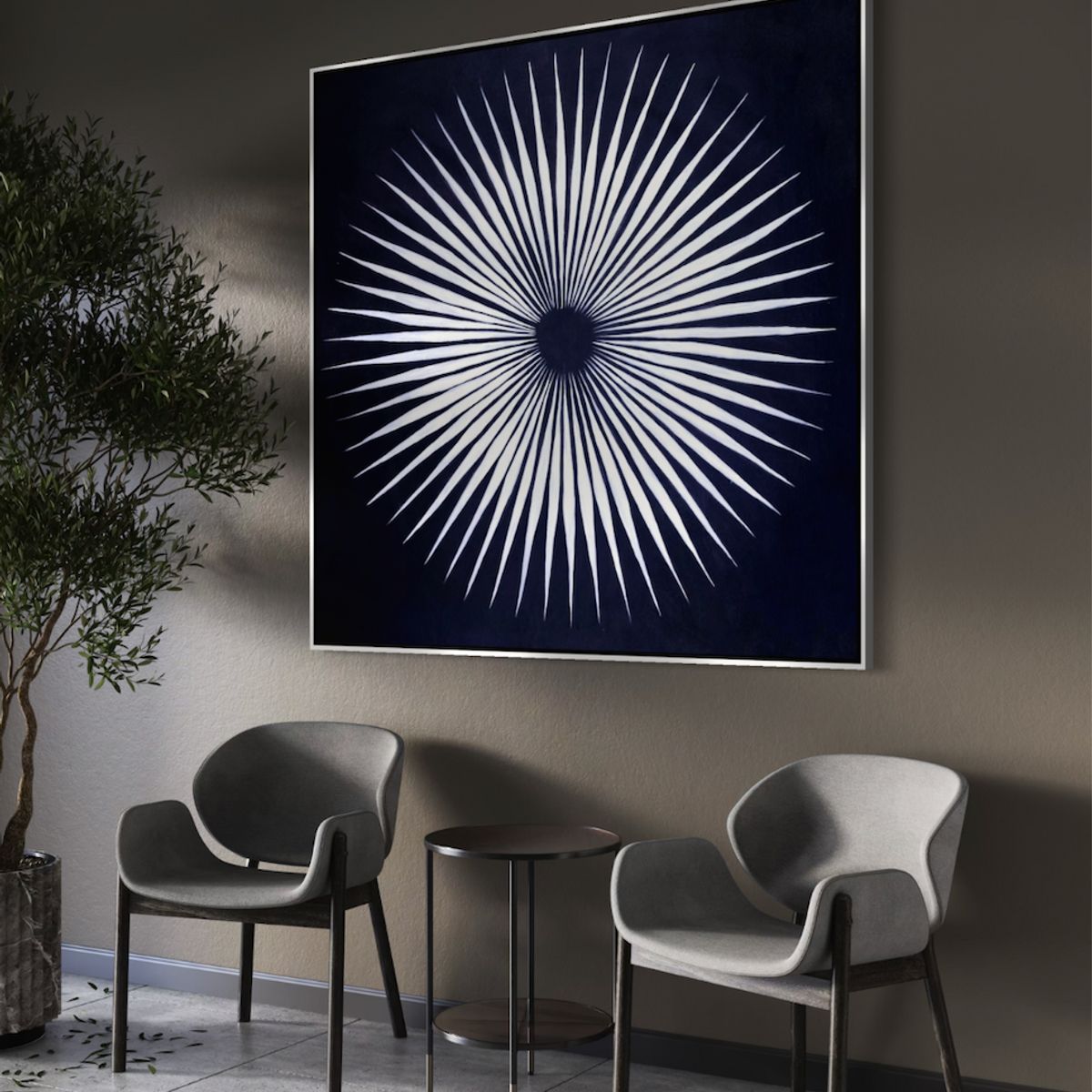 GENERICO - Cuadro decorativo abstracto 150 x 150