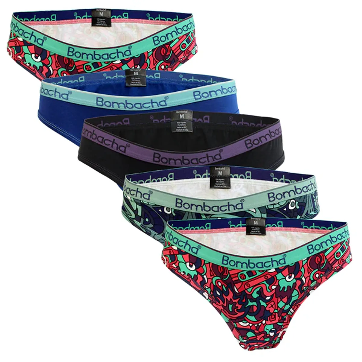 BOMBACHA - 5 Pack Clalzón Culotte algodón mixto
