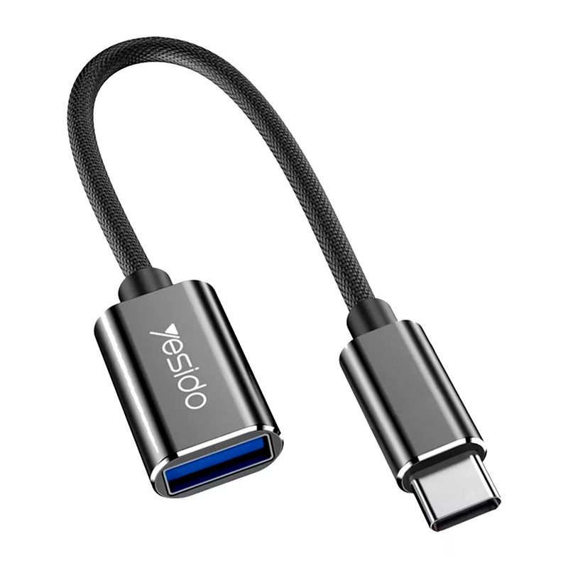 YESIDO - Adaptador Otg Tipoc A Usb 2.0 Rapida Transmisión Yesido Gs01