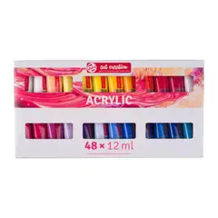 ART CREATION - Acrílicos Set 48 Colores 12ml