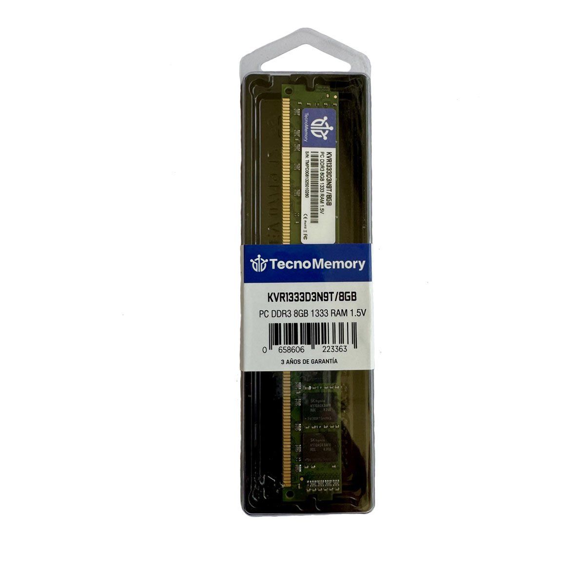 GENERICO - TecnoMemory Pc DDR3 8GB 1333 KVR1333D3N9T/8GB