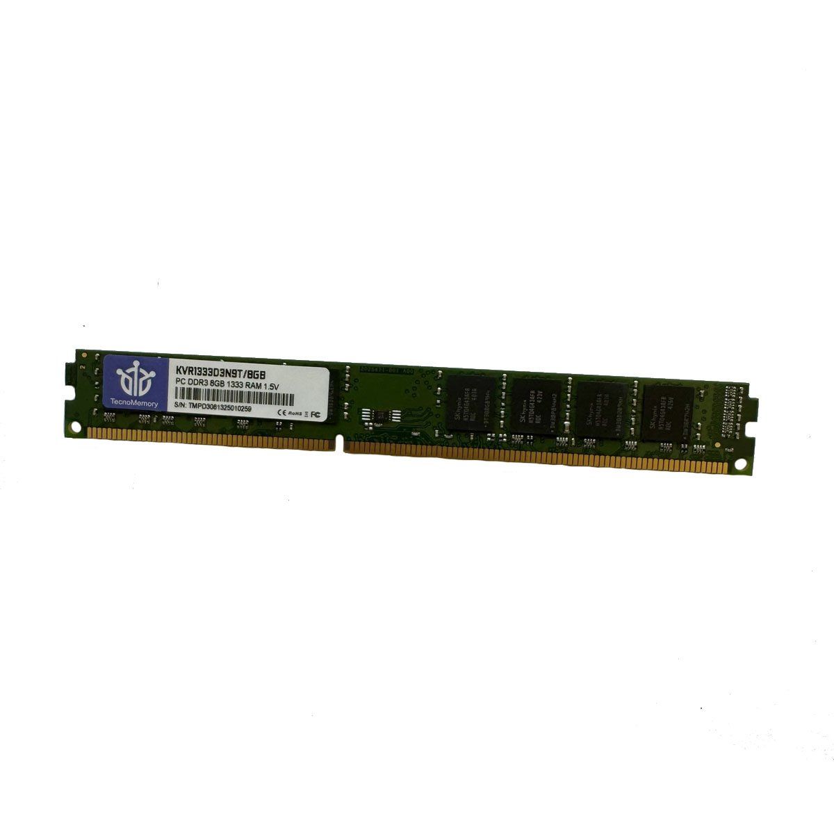GENERICO - TecnoMemory Pc DDR3 8GB 1333 KVR1333D3N9T/8GB