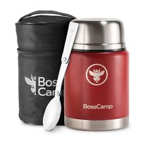 Termo Comida 500 ml Acero Inox Bolso Cuchara Rojo