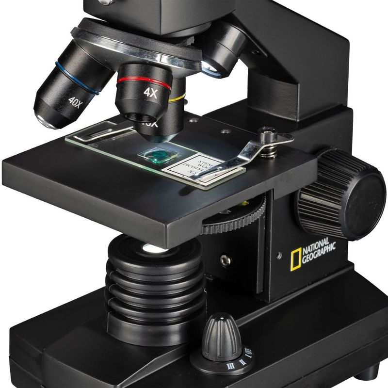 NATIONAL GEOGRAPHIC - Microscopio 40x-1024x con maleta y ocular USB  National Geographic
