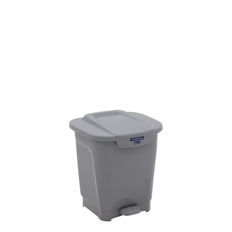 TRAMONTINA - Basurero Tramontina T-Force en Polipropileno Gris 25 L