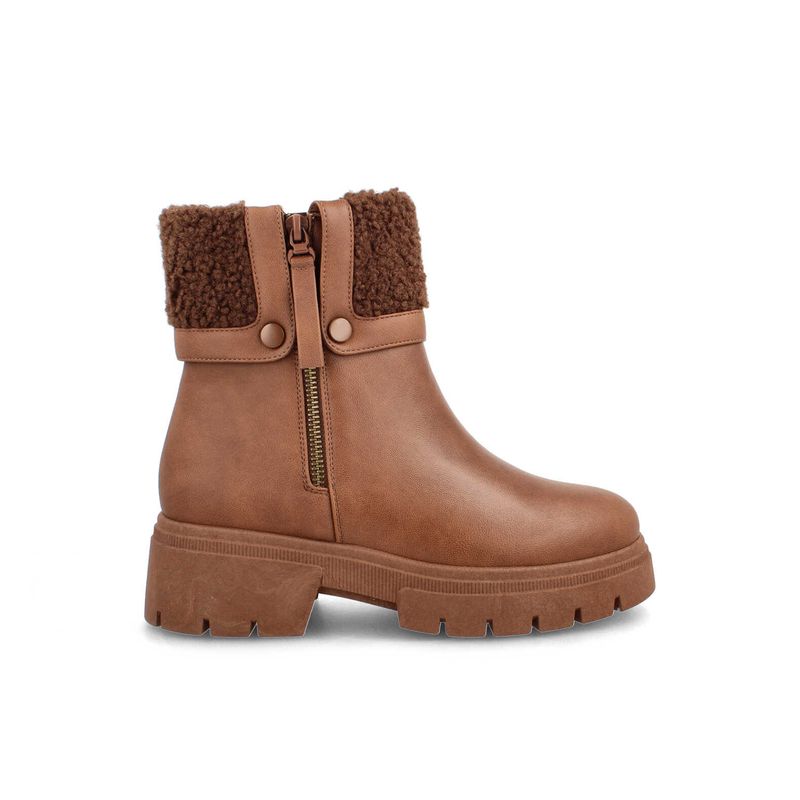 BATA - Botín Mujer Bata Piny-A Taupe