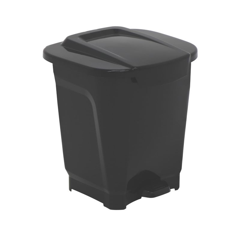 TRAMONTINA - Basurero Tramontina T-Force en Polipropileno Negro 25 L