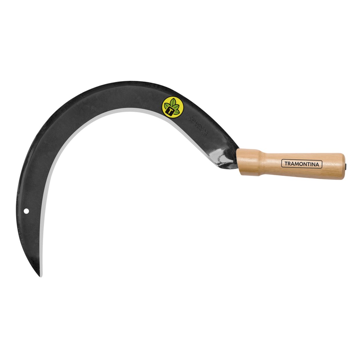 TRAMONTINA - Hoz Metálica para Pasto Tramontina con Mango de Madera