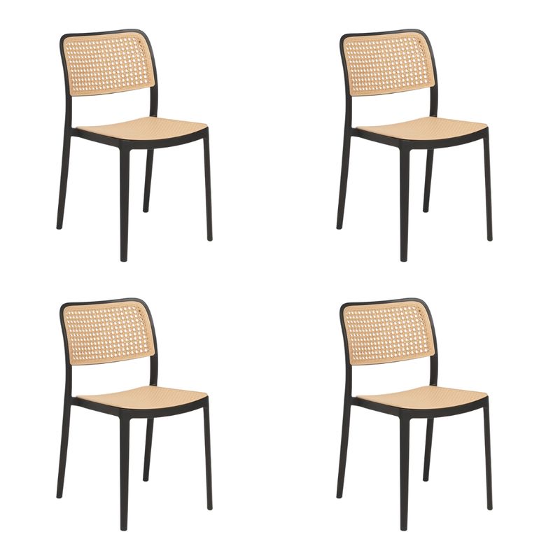 JAVIMATE - Pack 4 Sillas De Plastico Exterior Delta