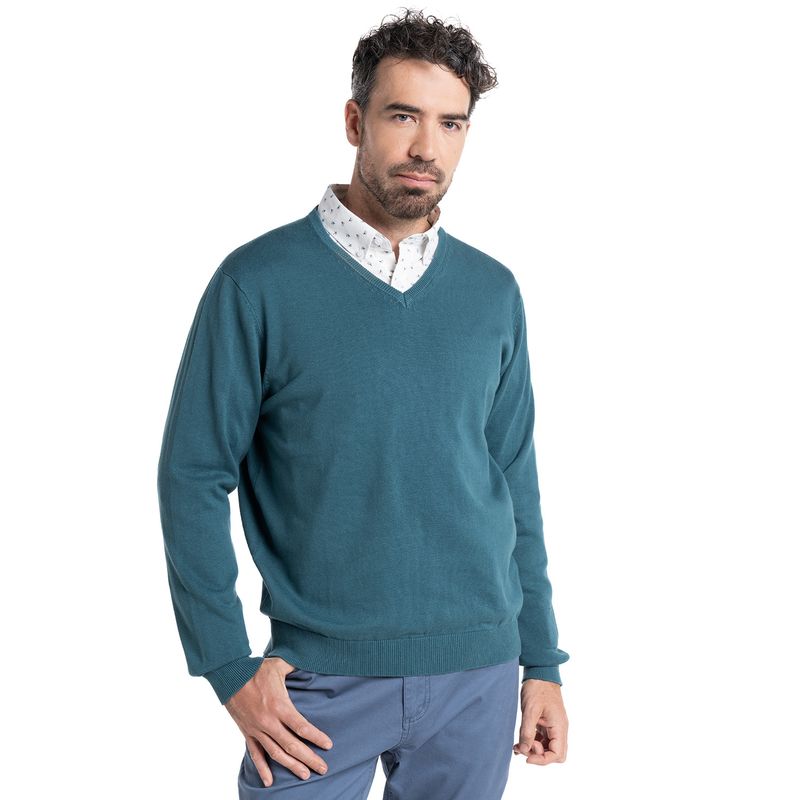 TRUVAL - SWEATER CUELLO V TRUVAL