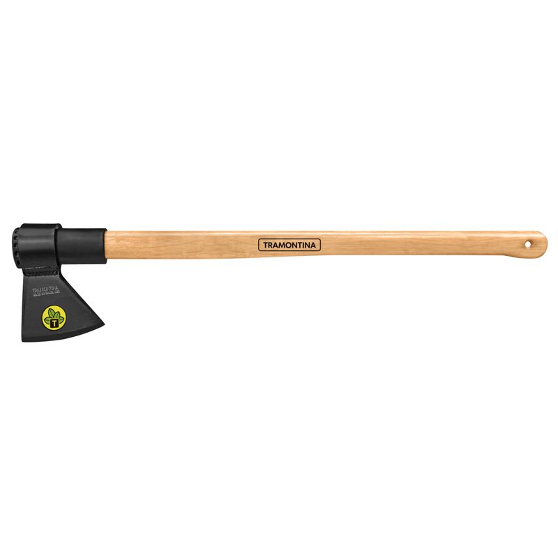 TRAMONTINA - Hacha soldada cabeza redonda, pesado, mango de madera 90 cm