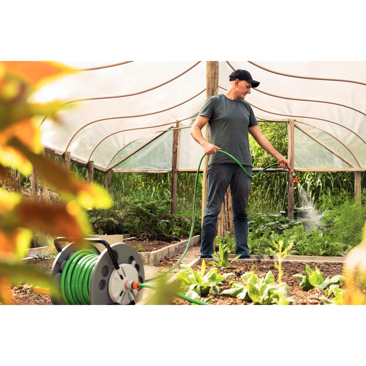 TRAMONTINA - Enrollador de Manguera Tramontina