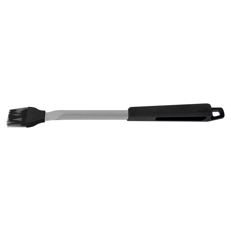 TRAMONTINA - Pincel Tramontina Churrasco Black con Cerdas en Silicona Estructura en Acero Inoxidable y Mango de Polipropileno Negro
