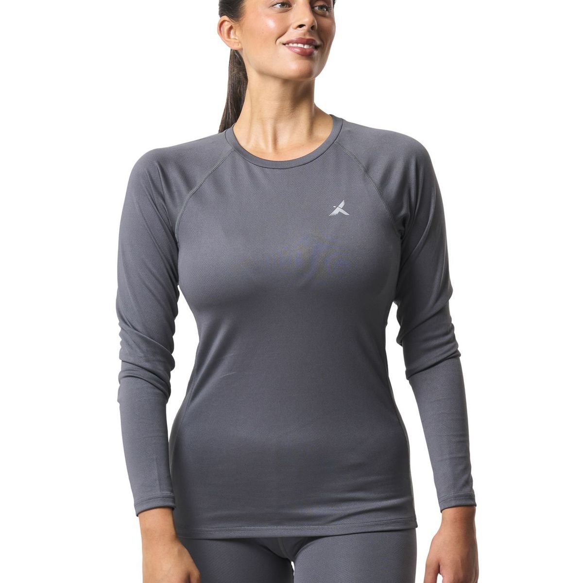 ANDESGEAR - Primera Capa Mujer Trekking Top Gris Andesgear