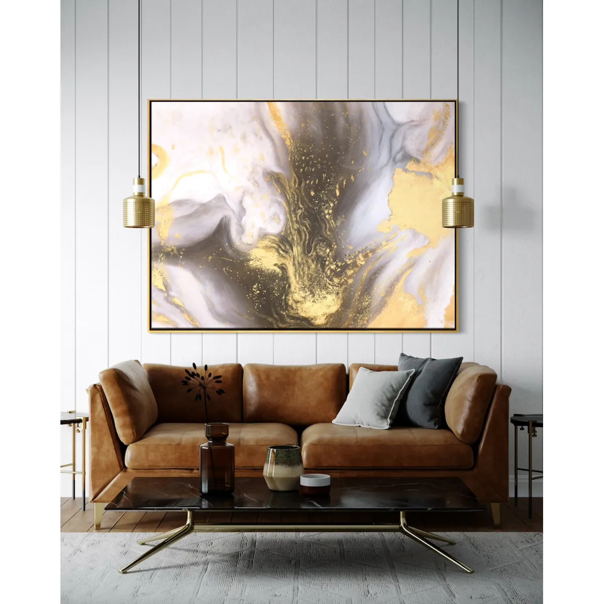 GENERICO - Cuadro decorativo abstracto 150 x 200