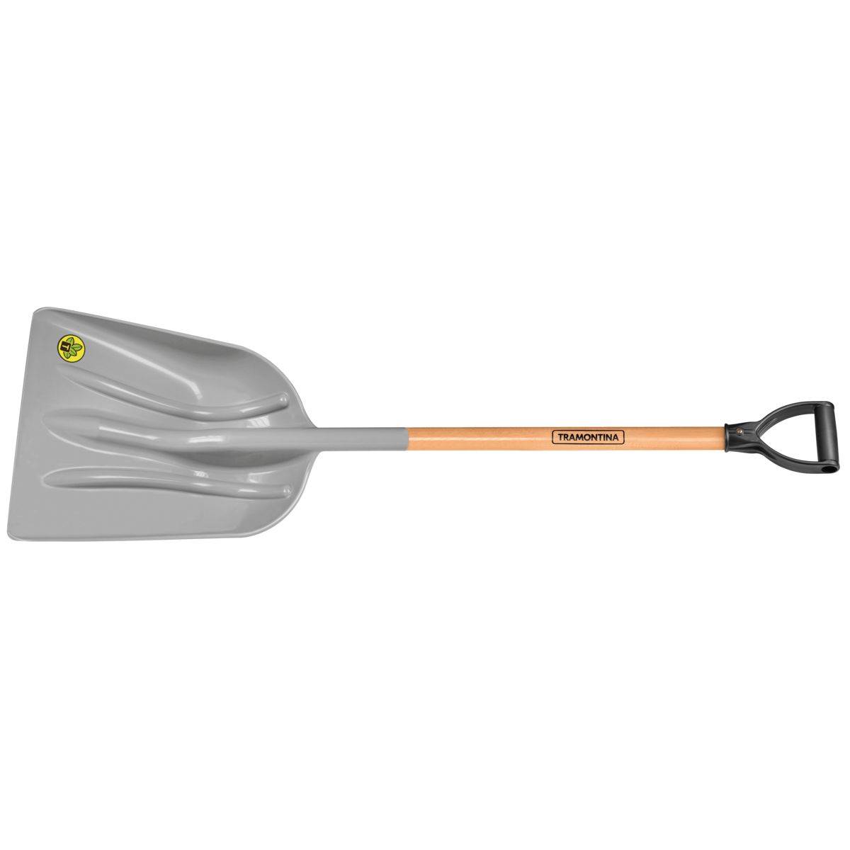 TRAMONTINA - Pala plástica, mango de madera 79 cm