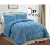 Cobertor texturizado linea con chiporro 230x250 + funda de almohada