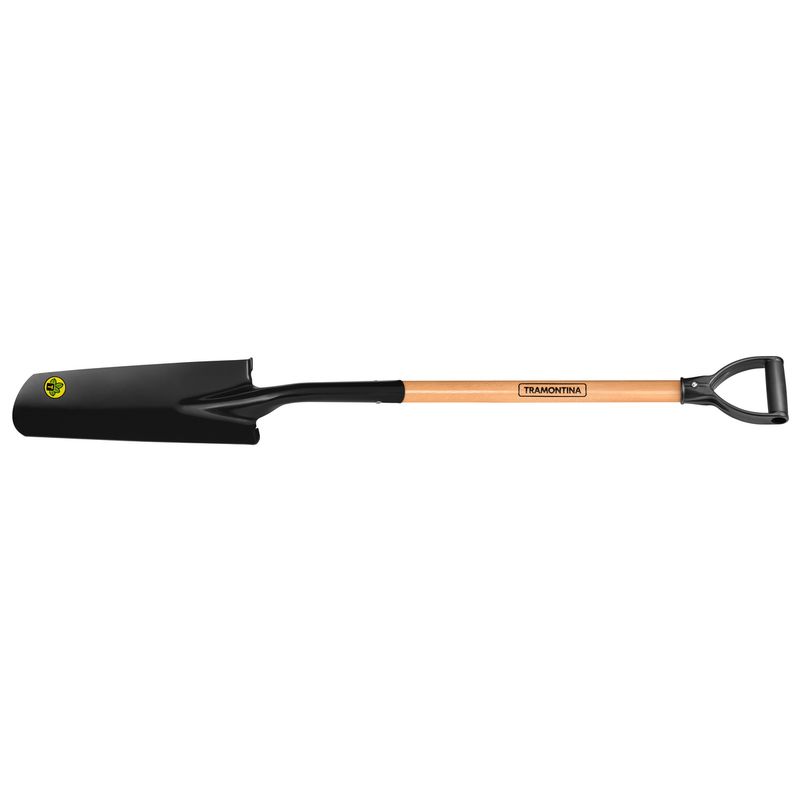 TRAMONTINA - Pala jardinera reforzada, mango de madera 71 cm