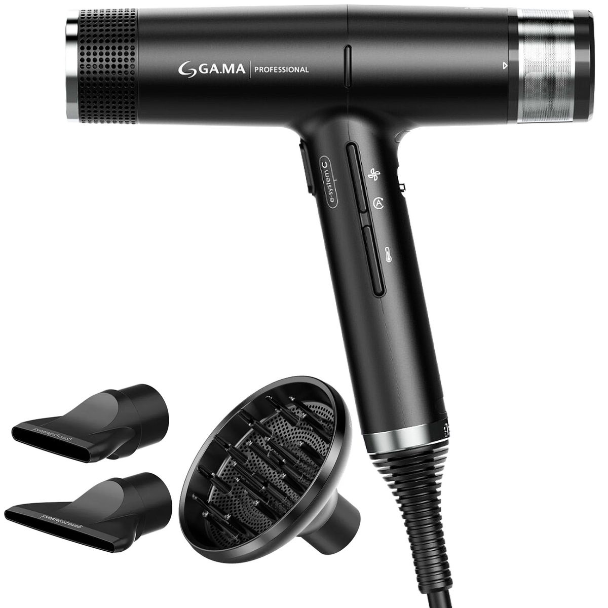 GAMA - Secador de Pelo iQ Perfetto Gama Profesional Dual Filter Black