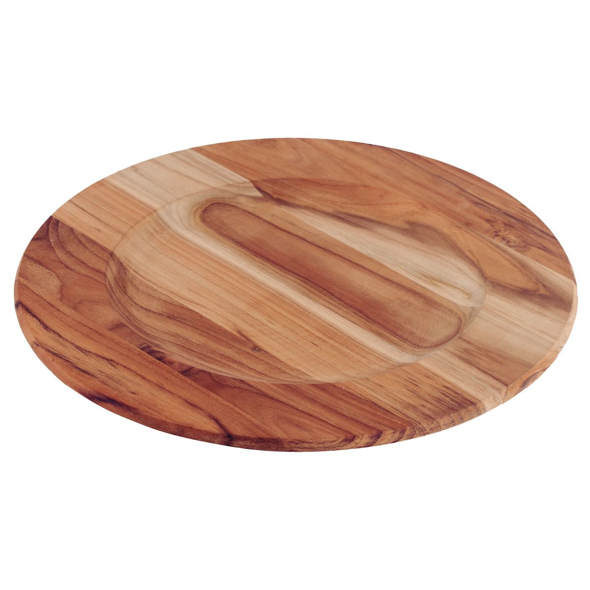 TRAMONTINA - Sousplat Tramontina Redondo de Madera de Teca FSC Acabada con Aceite Mineral 33 cm