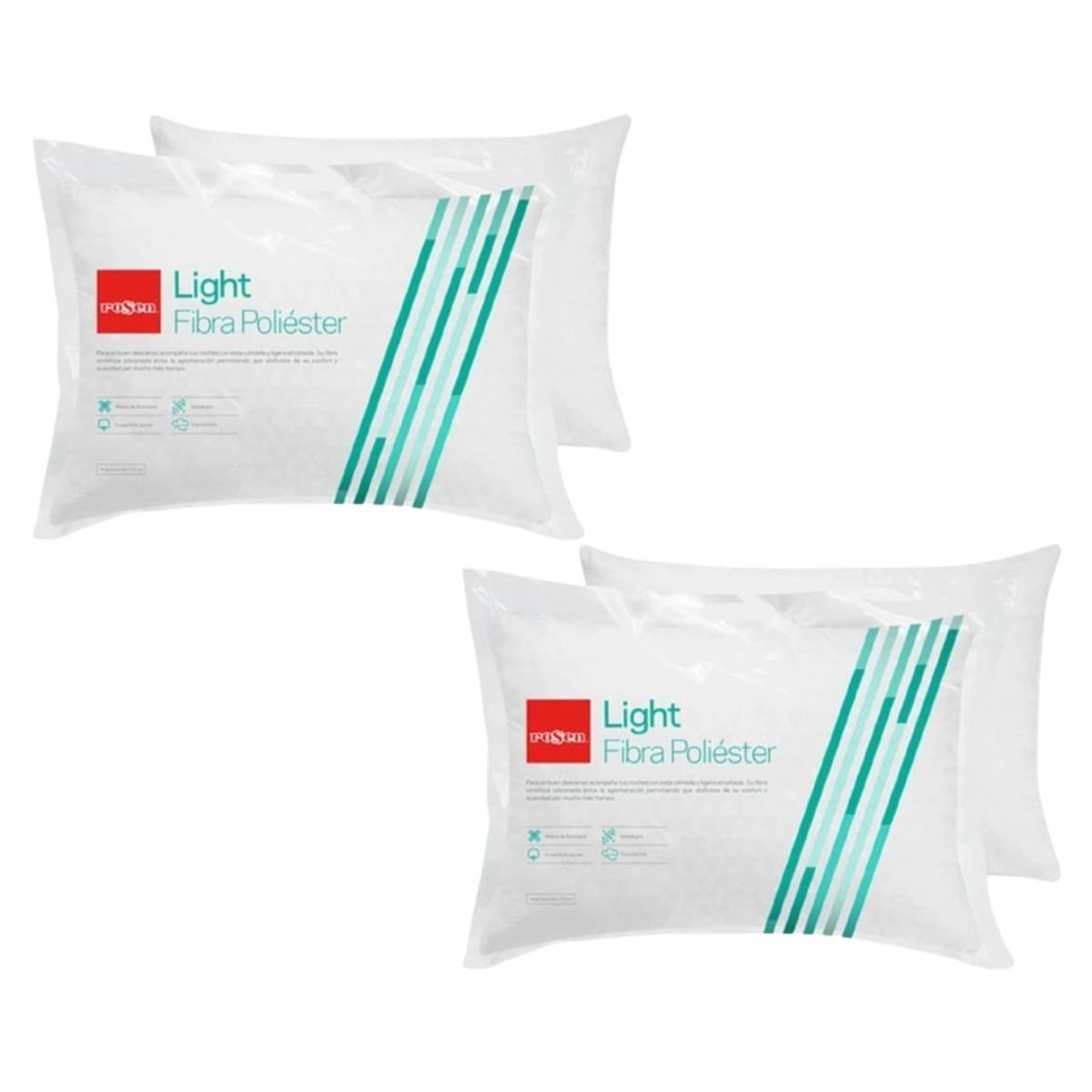 ROSEN - Pack de 4 Almohadas Light 50 x 70 Rosen - Americana