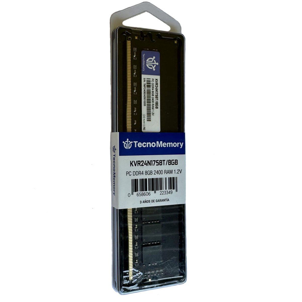 GENERICO - Memoria ram TecnoMemory PC DDR4 8GB 2400Mhz KVR24N17S8T8GB