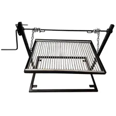 KAS - Parrilla a Carbón Regulable en Altura 60x40 cm
