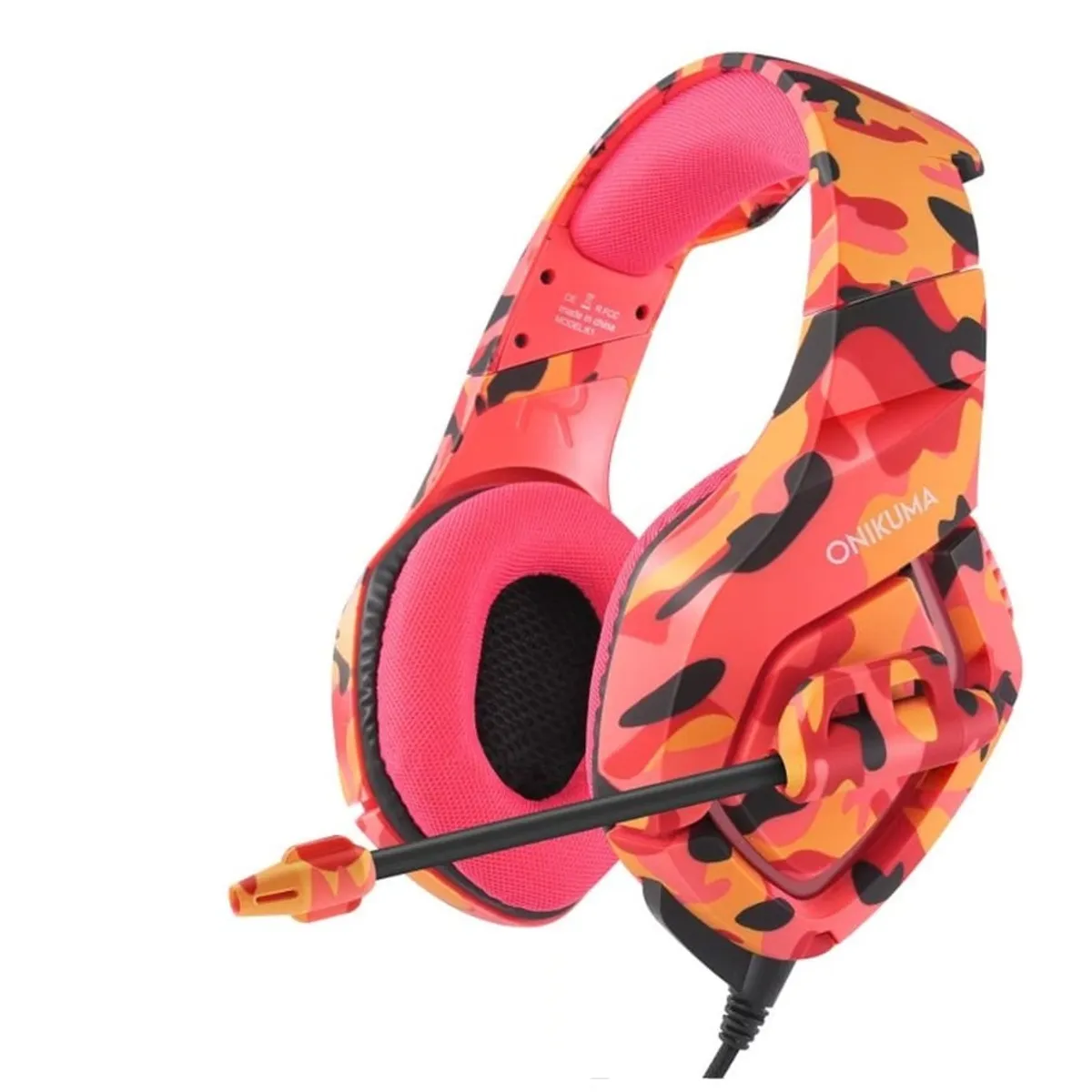 ONIKUMA - AUDIFONOS GAMER ONIKUMA K1-B CAMOUFLAGE RED