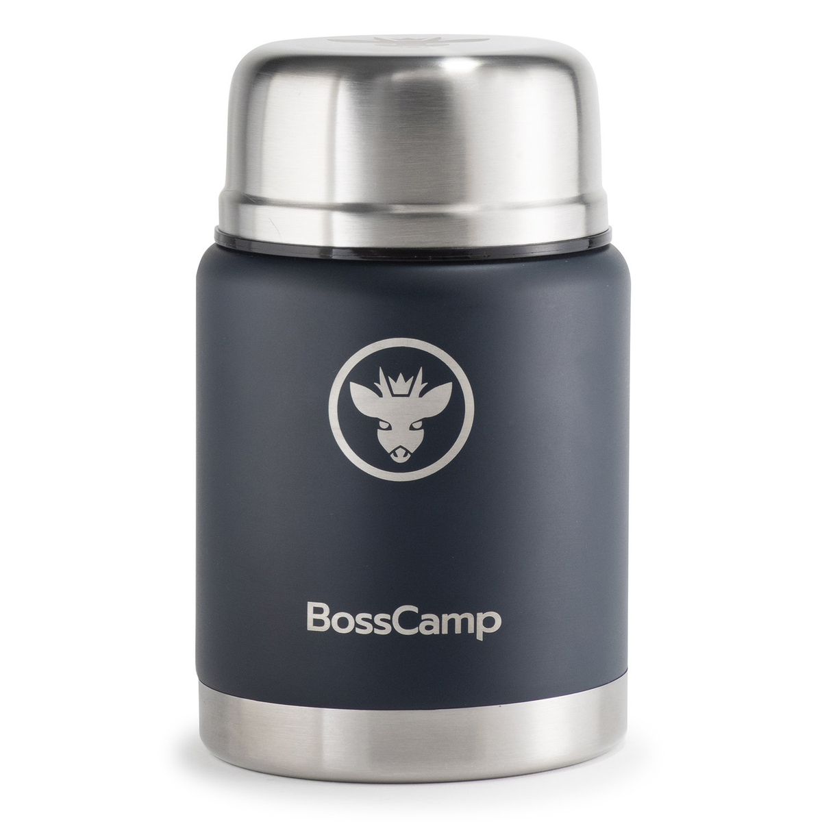 BOSSCAMP - Termo Comida BossCamp 500 ml Acero Inox Bolso Cuchara Azul