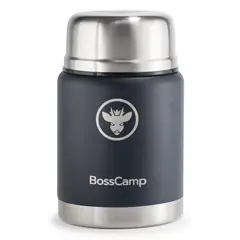 BOSSCAMP - Termo Comida 500 ml Acero Inox Bolso Cuchara Azul