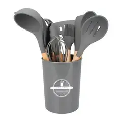 GENERICO - SET UTENSILIOS DE COCINA 13 PZAS GRIS