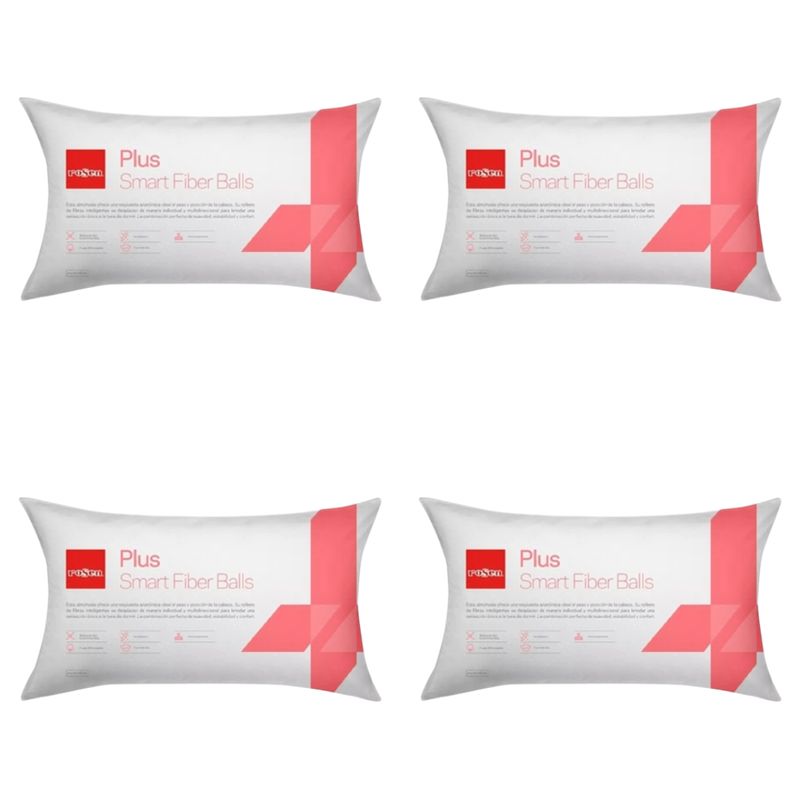 ROSEN - Pack 4 Almohadas Rosen Plus King 50 X 90 Cm