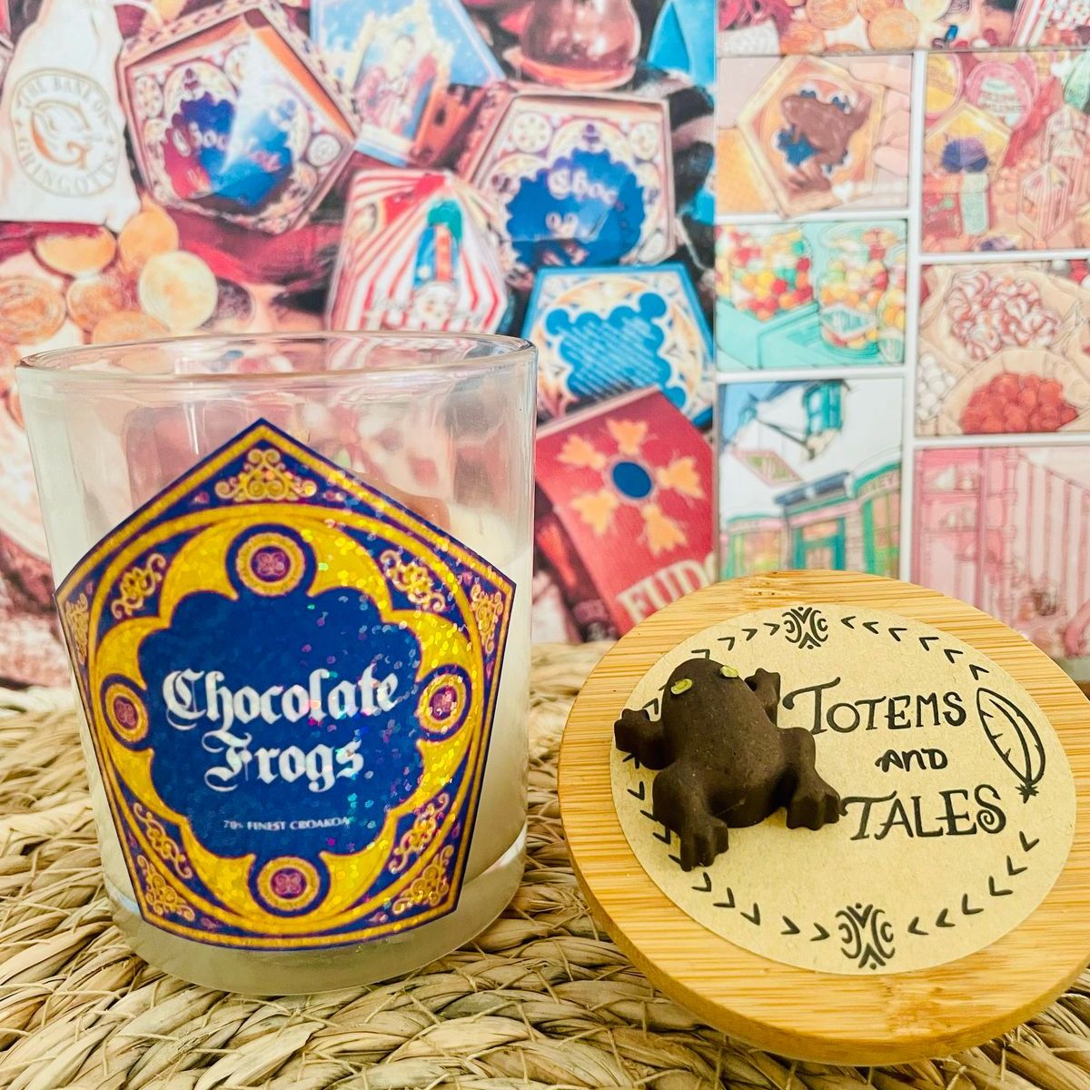 GENERICO - Vela de soja y coco. Chocolate Frogs 140 grs