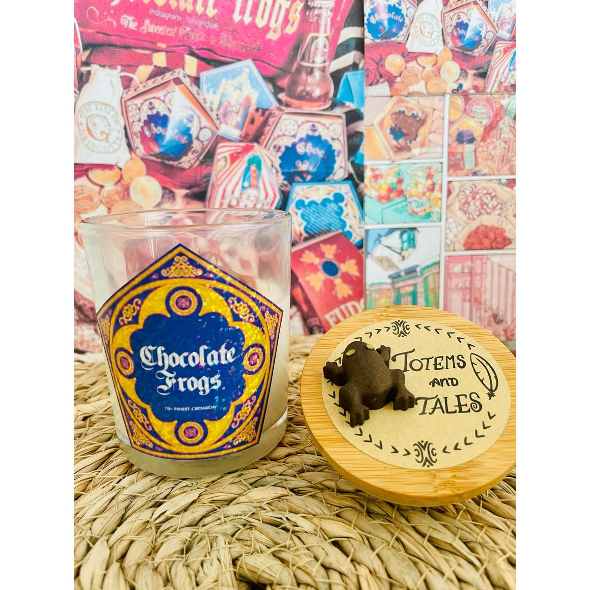 GENERICO - Vela de soja y coco. Chocolate Frogs 140 grs