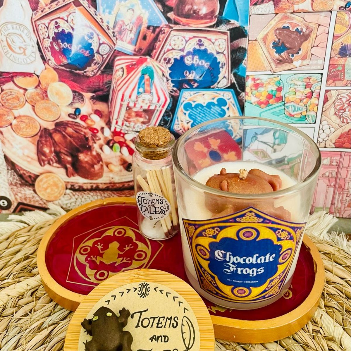 GENERICO - Vela de soja y coco. Chocolate Frogs 140 grs