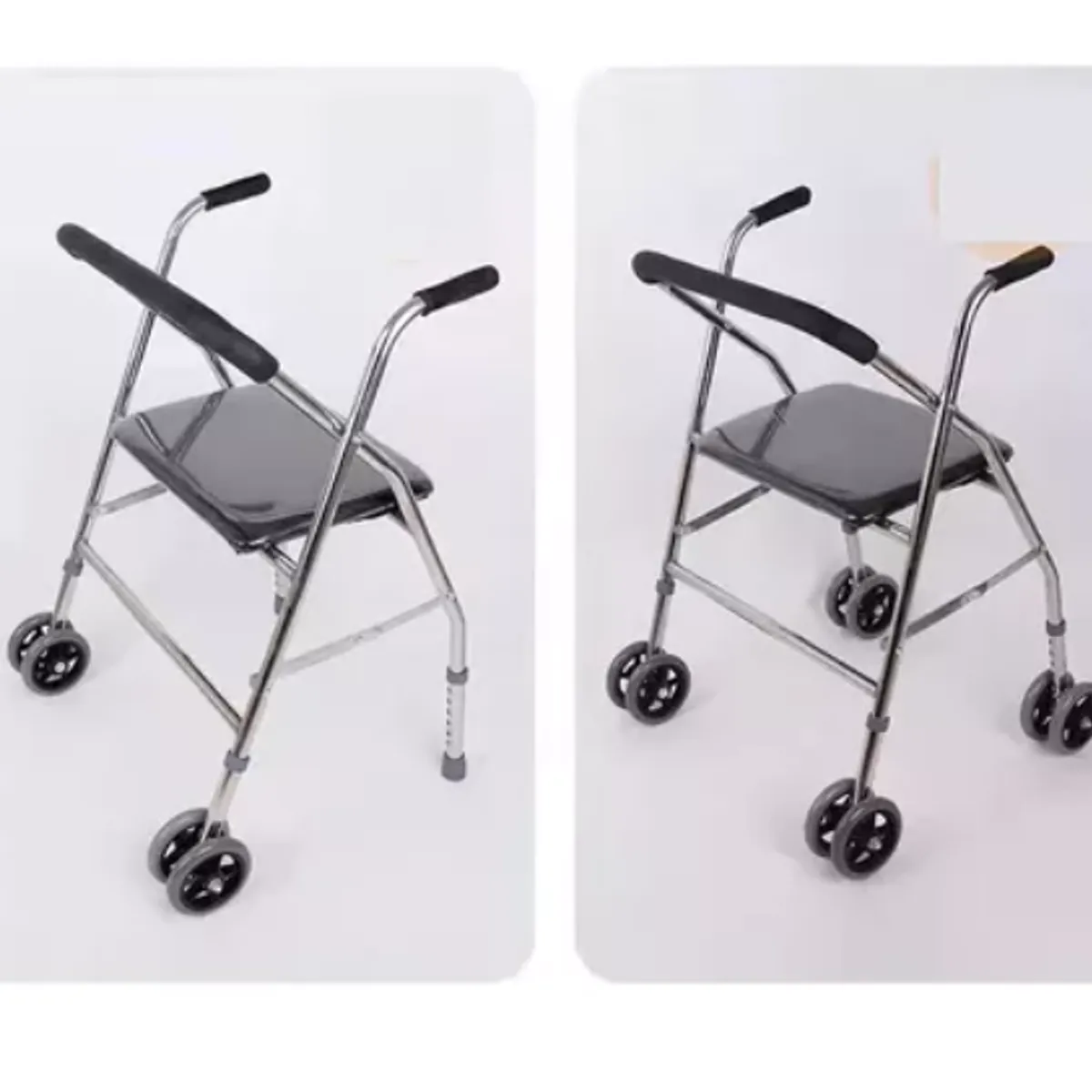 GENERICO - Andador Burrito Plegable Para Adulto Mayor Reforzado 2 Rueda