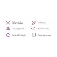 Pack De 4 Almohadas Extra 50x70 Cm