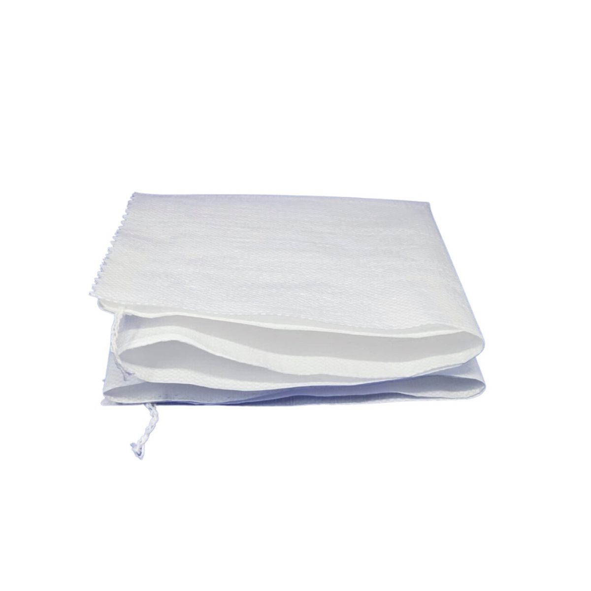 GENERICO - Pack 100 Sacos  para escombros, Polipropileno color blanco 75x50 cm, 25 kg.