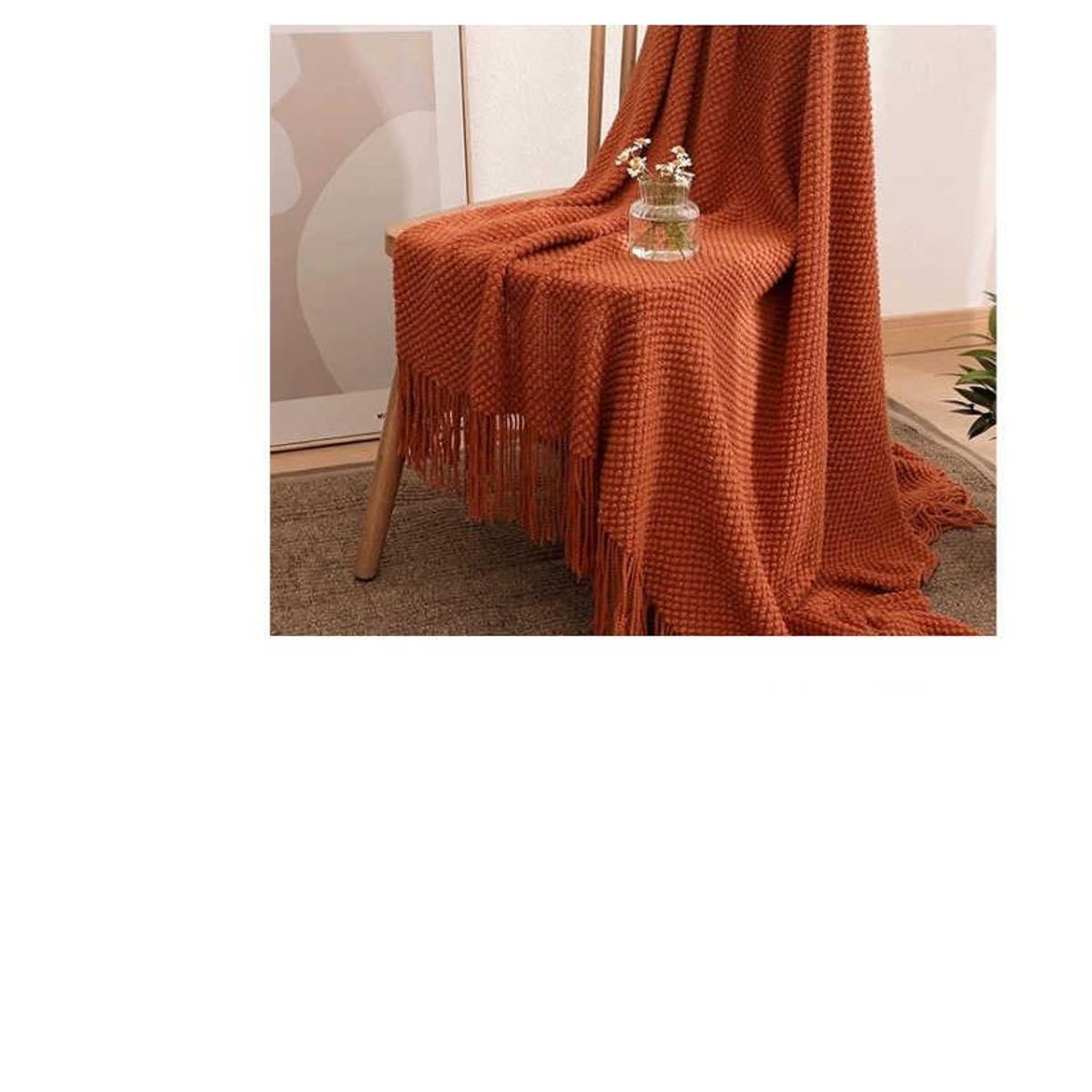 GENERICO - Manta Para Sofá Pompón