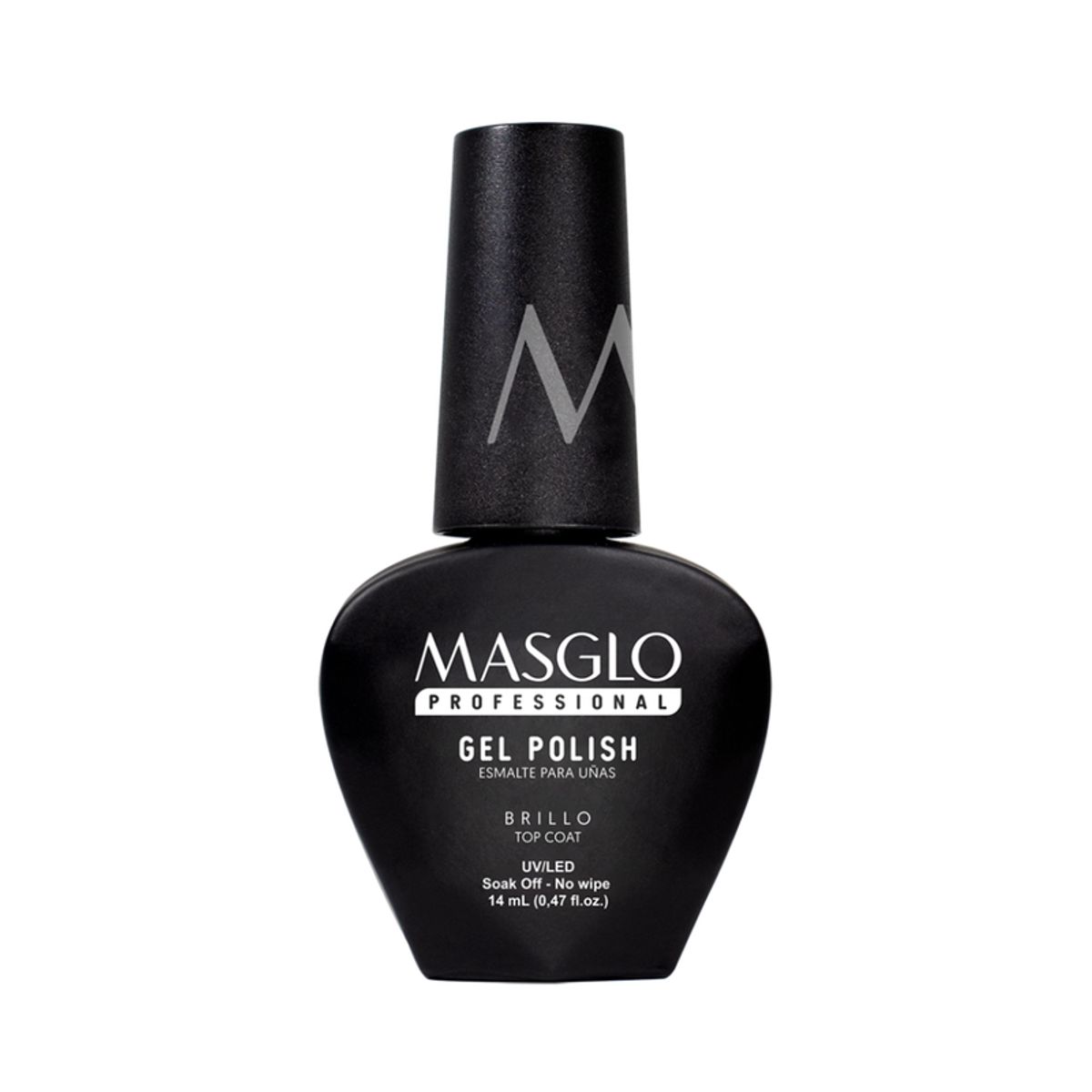 MASGLO - Esmalte Semi-Permanente Gel Polish Top Coat 14ml. Masglo