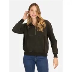 MAUI AND SONS - Poleron CR Siren Negro Mujer - Negro