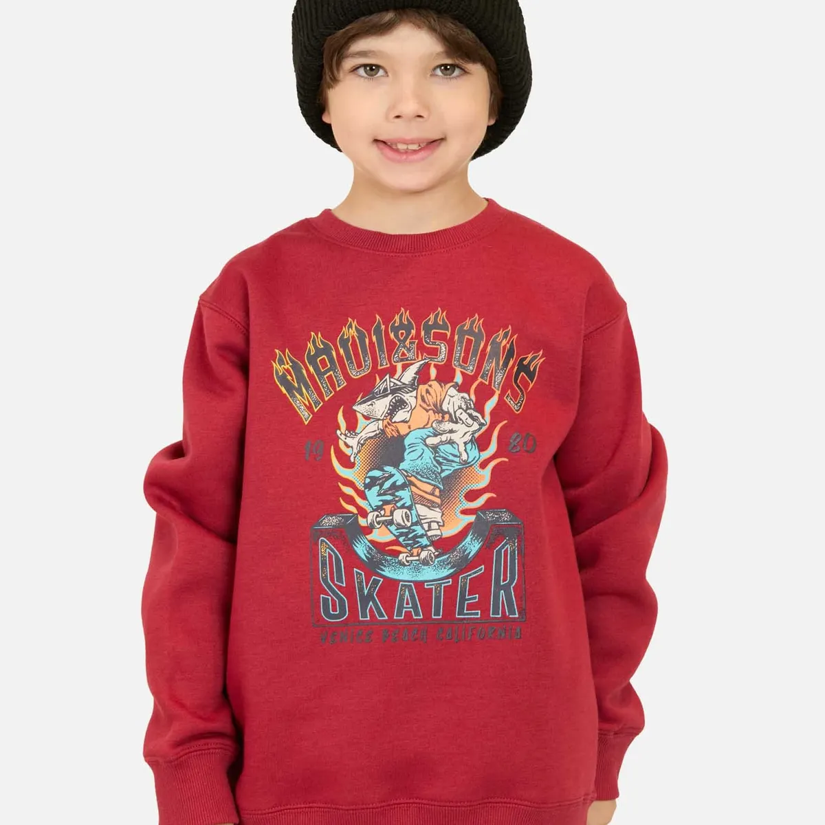 MAUI AND SONS - Poleron CR Wiwa Rojo Infantil Maui and Sons - Rojo