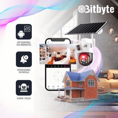 Imagen 2 del producto Cámara De Seguridad Solar Wifi Exterior Impermeable 4mp