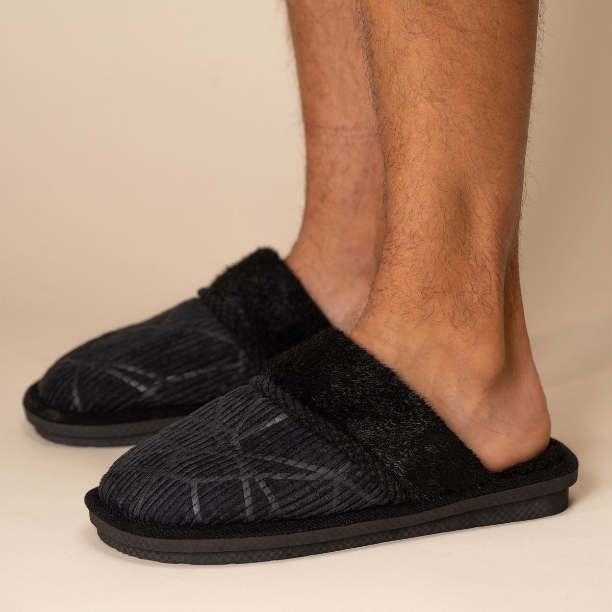 CHINITOWN - Pantufla Hombre Negro Alean Chinitown