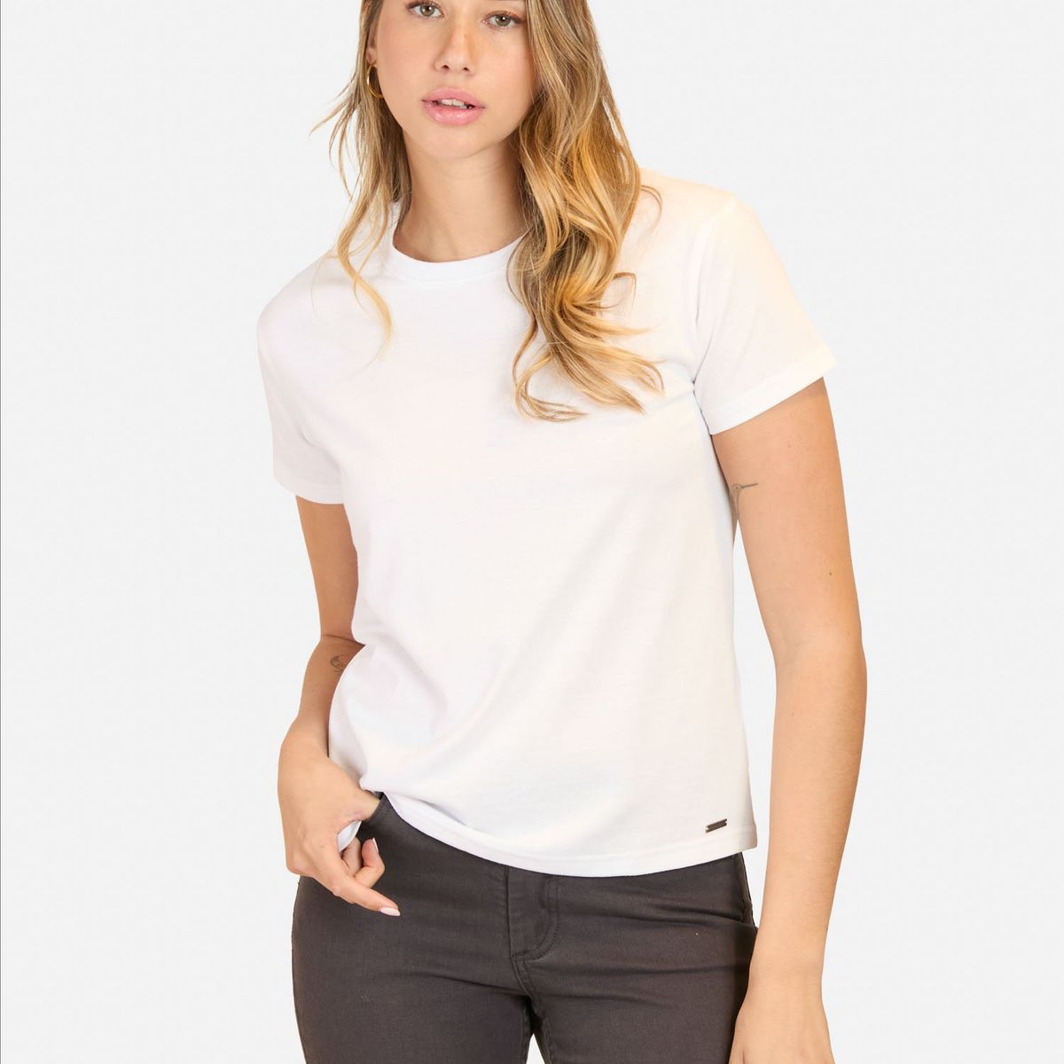 MAUI AND SONS - Polera MC Rhythm Blanco Mujer Maui And Sons